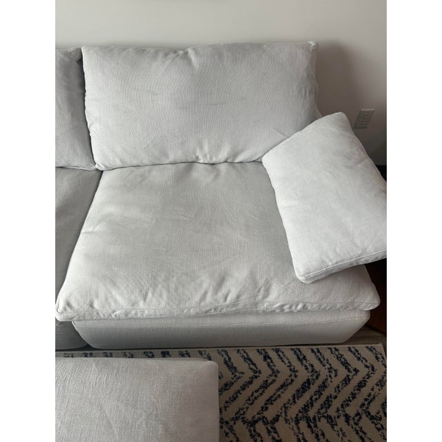 Restoration Hardware Cloud Track Arm Modular Sectional in Mist