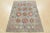 Tribal Turkmen Rug 5′ X 6’8” Gray Wool Tribal Hand-Knotted Oriental Carpet For Sale - Image 3 of 12