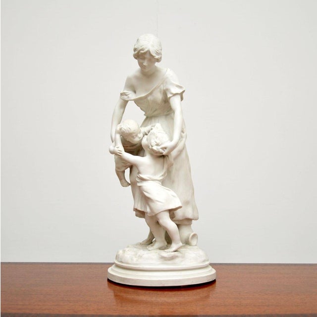 A stunning antique French bisque sculpture by Luca Madrassi (1848–1919). This was made in Paris, it dates from around...
