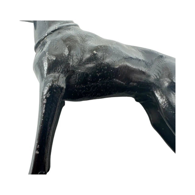 Vintage Doberman Dog Figure Statue Black Metal Desk Animal For Sale In Washington DC - Image 6 of 12