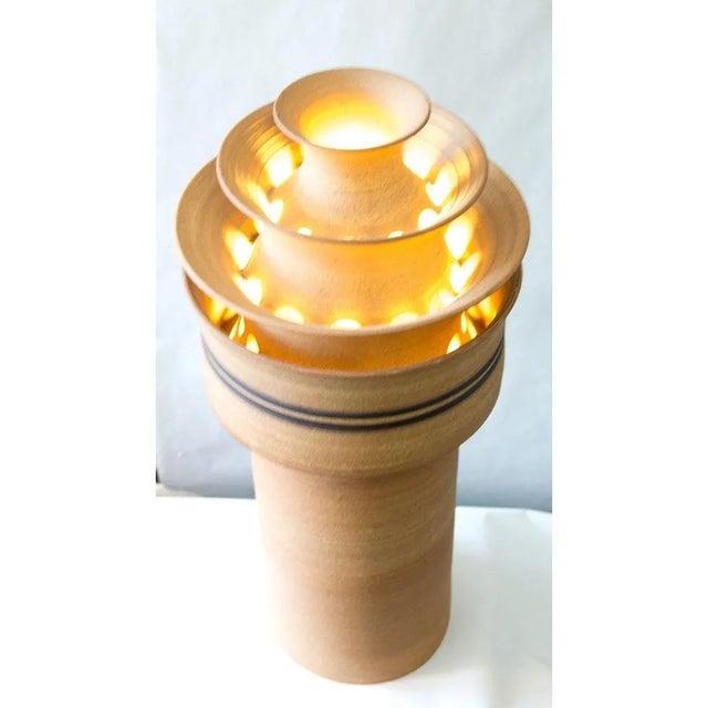 1960s Arne Bang Original Vintage Stoneware Lamp For Sale - Image 5 of 7