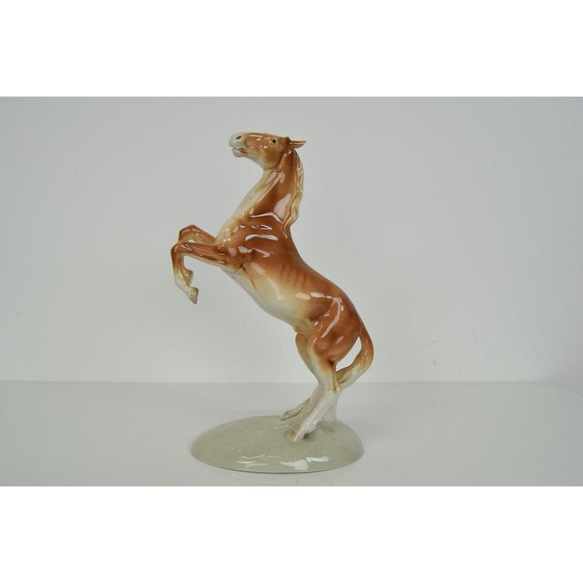 Made in Czechoslovakia. Made of Porcelain. Re-polished. Good Original condition. This piece is attributed to the mentioned...