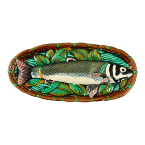 Mid-Century Fish in a Basket Wall Plaque