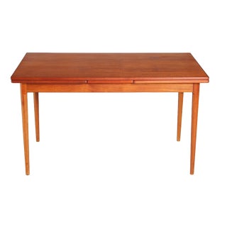 Mid-Century Danish Extending Teak Dining Table, 1970s For Sale