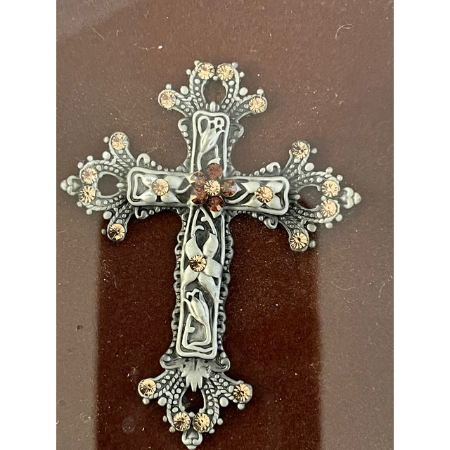 2000 - 2009 Mirrored Shadowbox With Ornate Cross For Sale - Image 5 of 8