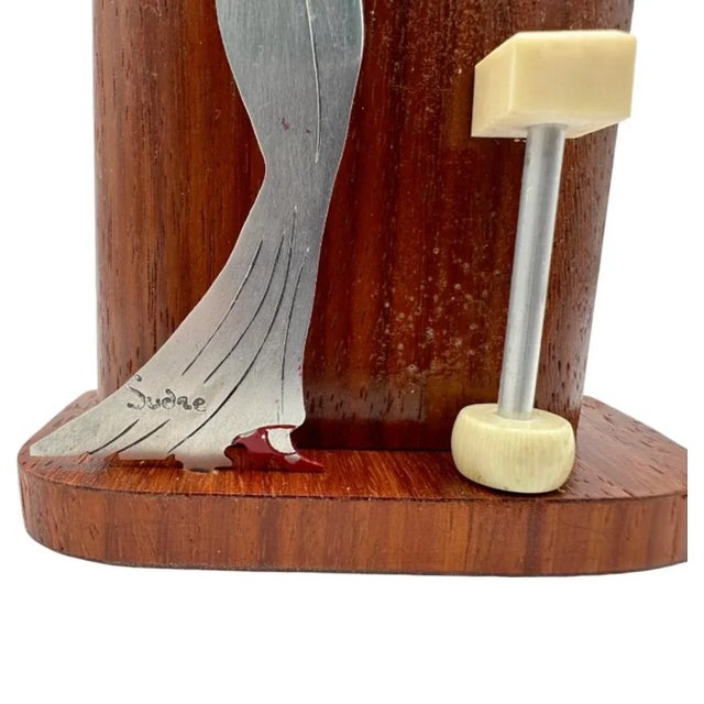 Signed Sudre Art Deco Cocktail Pick Set — Female Bartender, Paris For Sale - Image 9 of 12