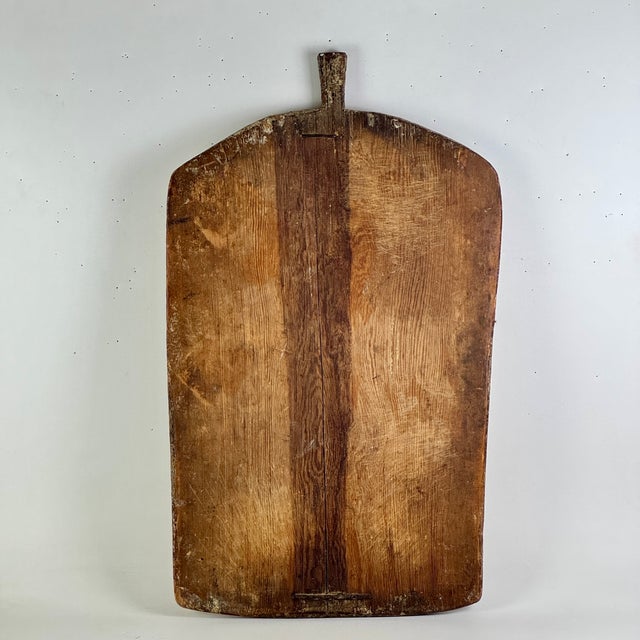 Stupendous Large Antique Primitive French Bread Board With Remnant Flour For Sale - Image 11 of 15