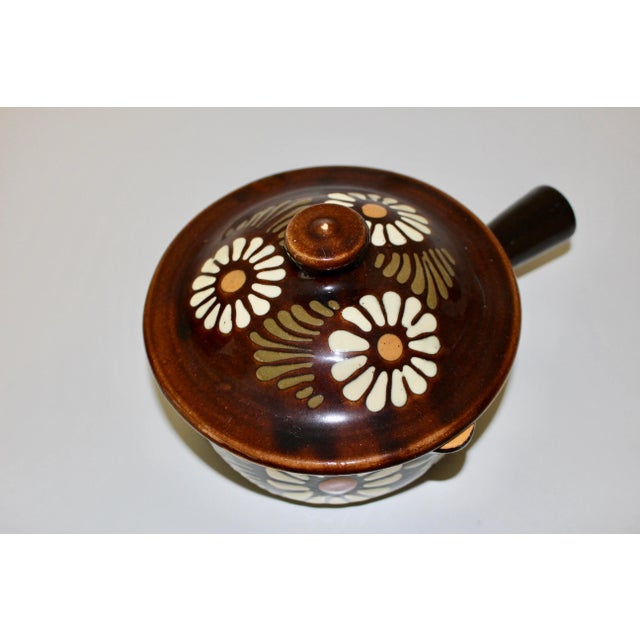 Ceramic Vintage Stoneware Cheese Fondue Cassoulet For Sale - Image 7 of 9