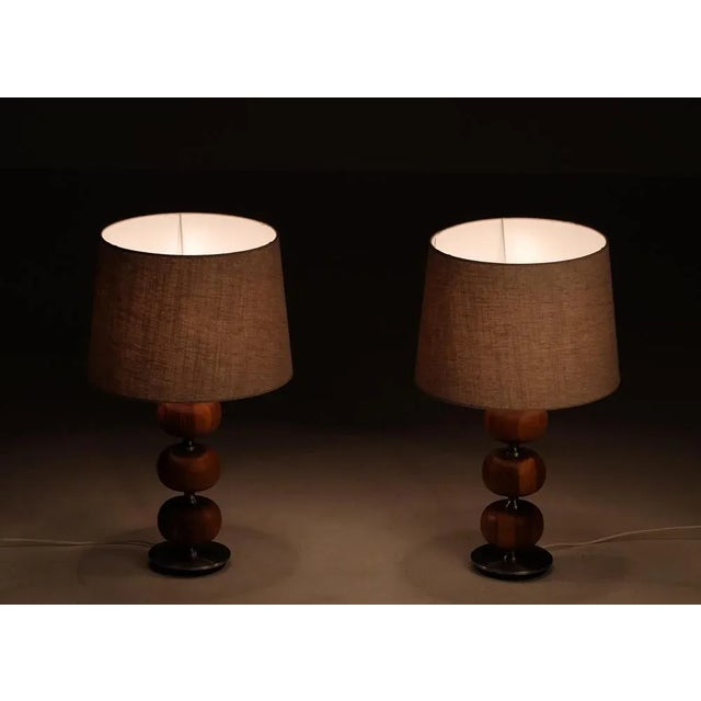 1960s Swedish Table Lamps attributed to Tranås Stilarmatur, 1960s, Set of 2 For Sale - Image 5 of 12