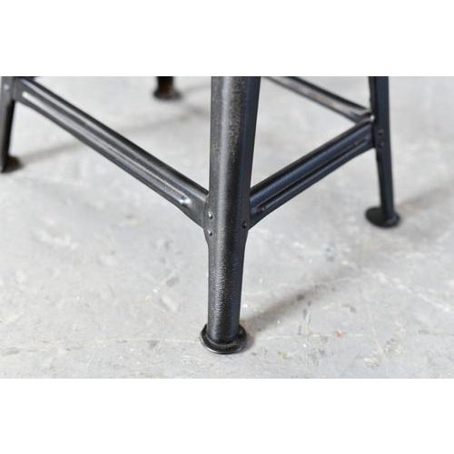 Industrial Factory Stool by Rowac, 1920s For Sale - Image 6 of 12