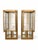 Brass Pair of Vintage Mastercraft Brass & Glass Illuminated Display Cabinets For Sale - Image 8 of 17