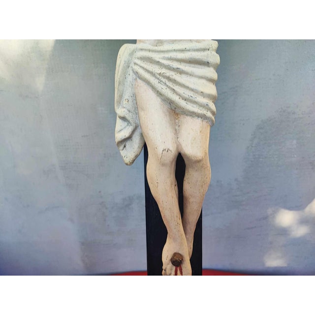 Wooden Cross of Saint Jesus, 1890s For Sale - Image 10 of 12