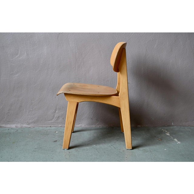 Wood Vintage Children's Chair in Wood and Molded Plywood, 1970s For Sale - Image 7 of 14