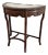 Vintage Marble Insert Demilune Table For Sale