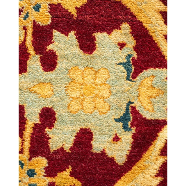 Traditional Mogul, One-of-a-Kind Hand-Knotted Area Rug - Red, 8' 2" x 10' 1" For Sale - Image 3 of 8