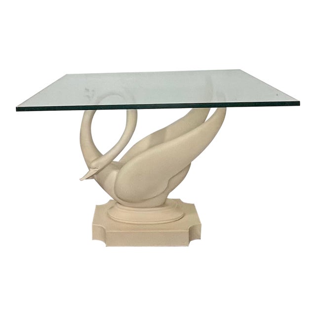 Vintage Maison Jansen Swan Table Signed For Sale