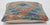 Tribal Arteverk Handwoven Afghan Kilim Pillow — Gray & Orange Diamond Medallion For Sale - Image 3 of 3