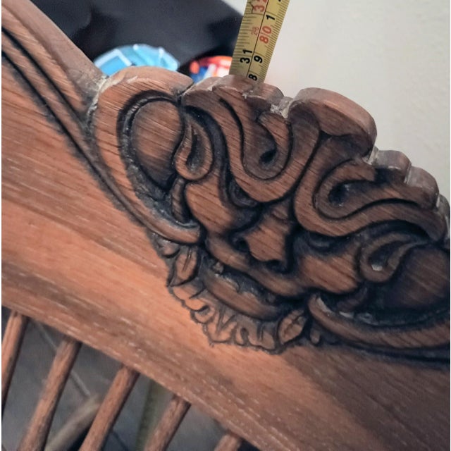 Antique Child's Oak Rocker For Sale - Image 10 of 16