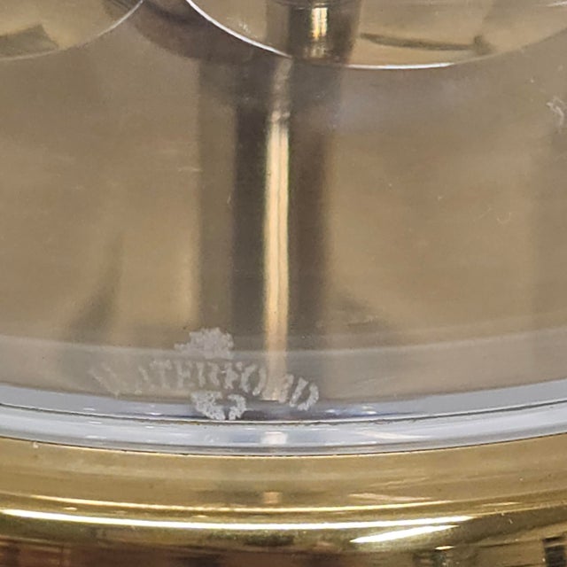Late 20th Century Waterford Crystal Comeragh Ginger Jar Table Lamp With Original Shade For Sale - Image 14 of 14
