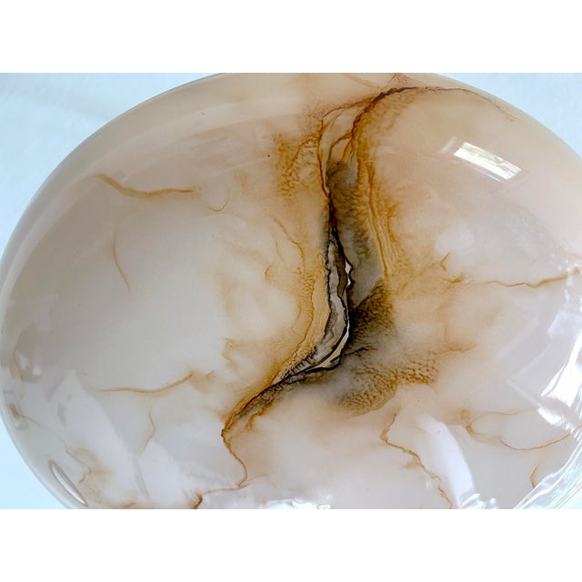 Art Deco Pendant Light in Pink Amber Glass, 1930s For Sale - Image 18 of 18