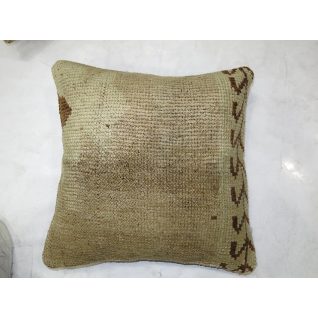 Pillow made from a turkish oushak rug