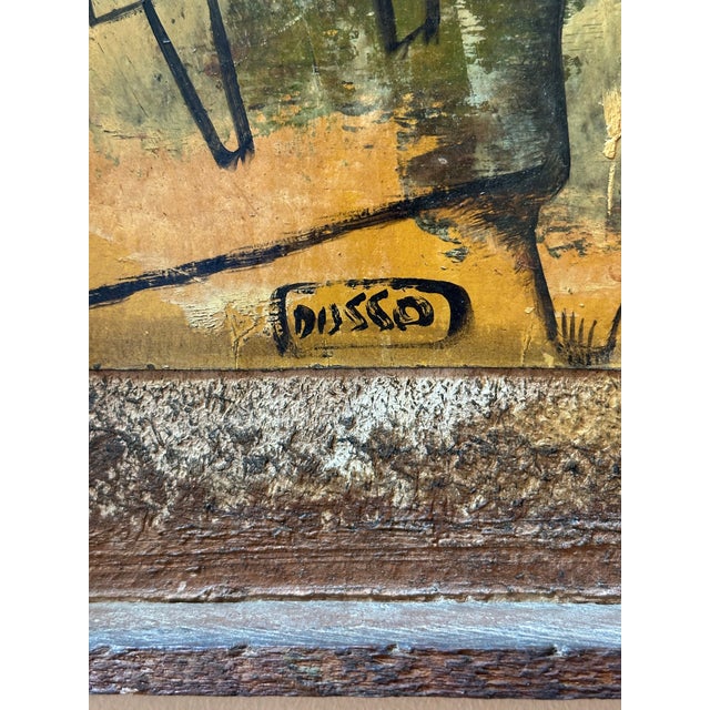 Mid 20th Century Mid-Century Modern California Modernist Seated Nude Painting by Leon d'Usseau (Dusso) For Sale - Image 10 of 12