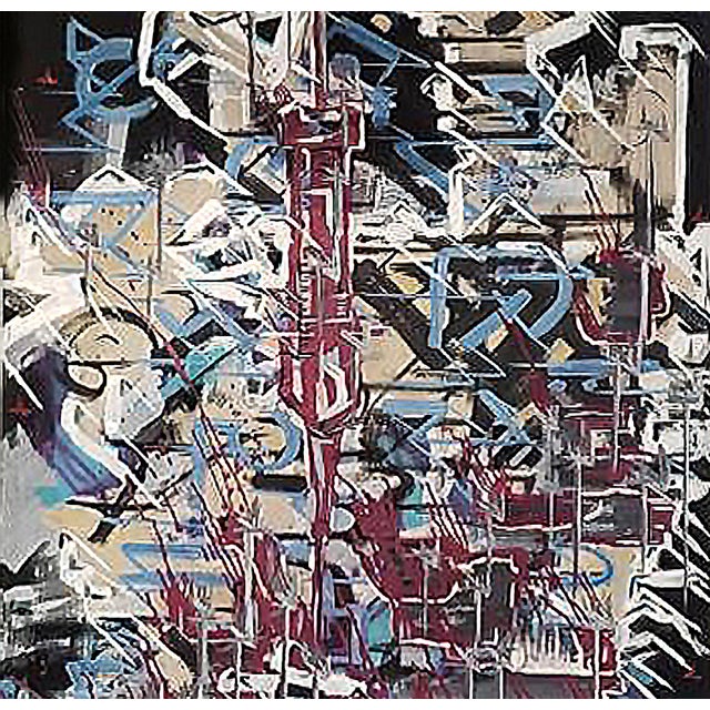 "In Search of Enlightenment" Contemporary Abstract MixedMedia Painting