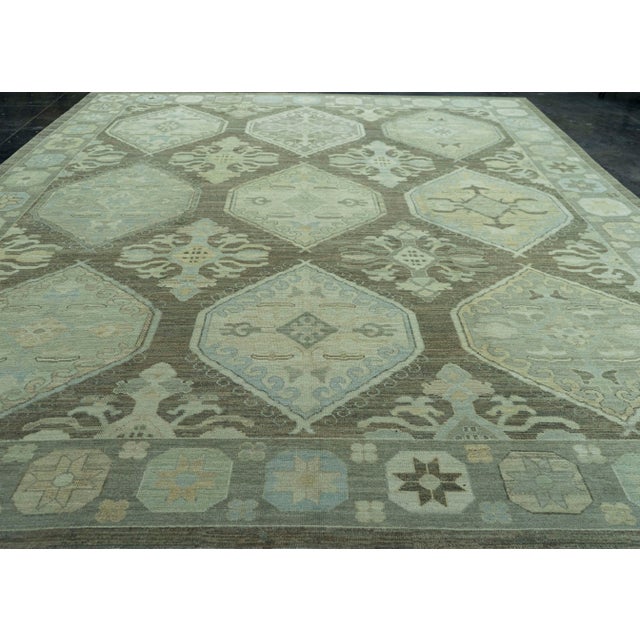 Turkish Oushak Rug 12'2" x 16'1" #8386 Explore a curated collection of hallway runners, wool rugs, and handmade...
