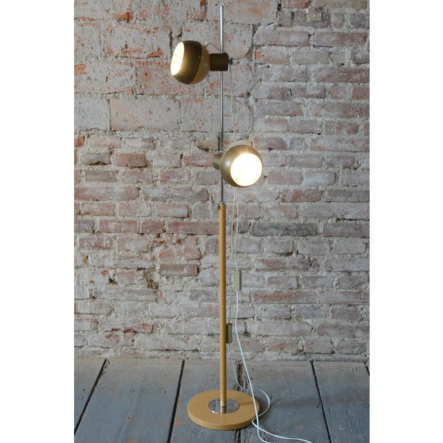 Mid-Century Floor Lamp in Metal attributed to Drukov, Czech, 1970s For Sale - Image 12 of 14