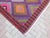 Mid 20th Century Amethyst Color Turkish Handmade Boho Area Jejim Kilim Rug For Sale - Image 6 of 11