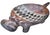 Tribal Vintage Handcrafted West-African Soapstone Rhino Figurine Footed Bowl For Sale - Image 3 of 6