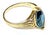 Marquise Blue Topaz 14k Yellow Gold Ring For Sale In Tampa - Image 6 of 7