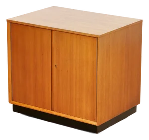 1960s Mid Century Teak Vinyl Record Storage by Dynatron