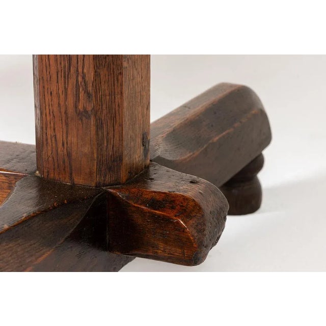 Antique English Oak Console Table, 1800s For Sale - Image 5 of 11