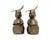 Metal Late 20th Century Brass Pig Bookends, a Pair For Sale - Image 7 of 9