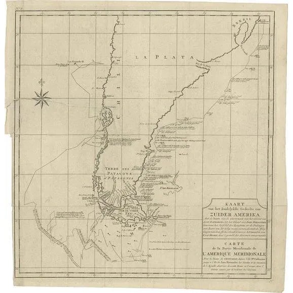 Antique Map of South America by G. Anson, 1749 For Sale - Image 5 of 5