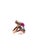 Bochic "Capri" Vintage Ruby, Amethyst & Blue Topaz Ring Set In 18K Gold & Silver For Sale - Image 12 of 18