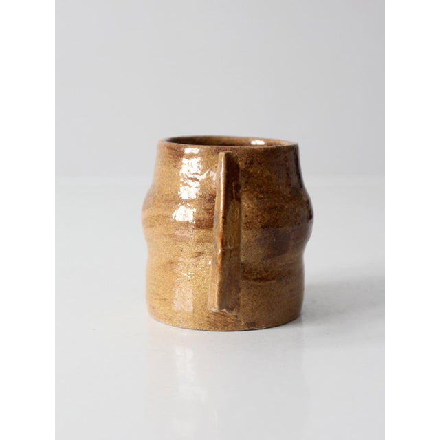 Ceramic Vintage Handmade Studio Pottery Mug For Sale - Image 7 of 10