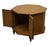 Wood Bassett Furniture Bookmatched Pecan Italian Neoclassical Tuscan Style 29" Octagonal Accent Storage End Table For Sale - Image 7 of 11