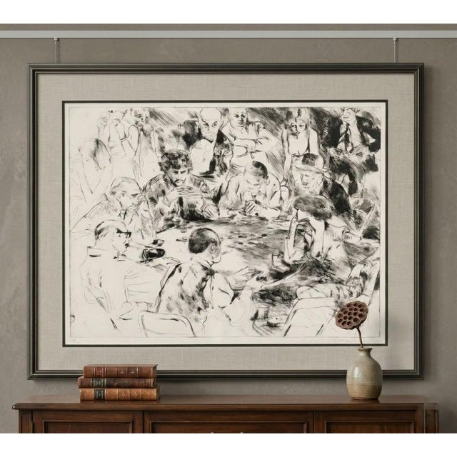 A striking figurative work by the legendary LeRoy Neiman. "The Gambler" (1980) moves away from the artist's usual vibrant...