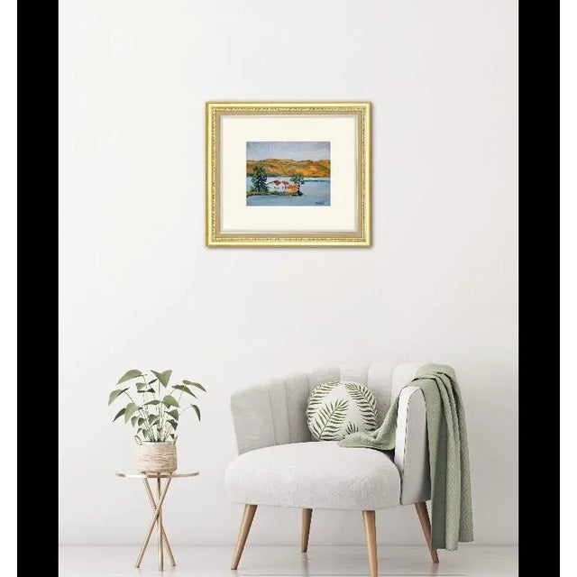 Contemporary "Benicia Bay, Carquinez Straight" Contemporary Plein Air Landscape Oil Painting For Sale - Image 3 of 12