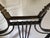 Mid 20th Century Maison Jansen Style Brass Swan and Black Lyre Back Folding Chair With Paw Feet For Sale - Image 10 of 10