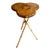 Late 19th Century Tortoiseshell Bamboo Tripod Leg Birdseye Maple Clover Top Side or Drink Table For Sale