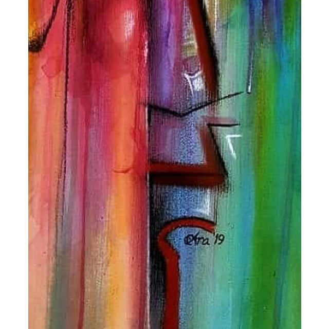 For the Sake of My Sanity, Abstract Painting by Ara Deinde, Unique Contemporary, 21st Century For Sale - Image 4 of 4