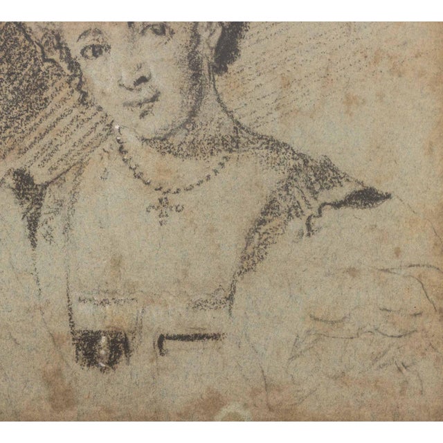 Continental Old Master Portrait of a Lady, 18th Century For Sale - Image 4 of 6