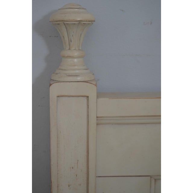 Stanley Furniture Stanley King Size Paint Decorated Headboard For Sale - Image 4 of 11