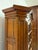 Burnt Umber Late 19th Century Louis XV Style French Oak Bookcase With Glazed Glass Door, Circa 1860 For Sale - Image 8 of 18