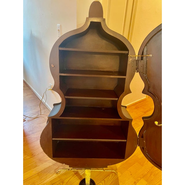 Hollywood Regency Vintage Cello Bass Fiddle Hidden Bar For Sale - Image 3 of 5