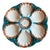 French Majolica Oyster Plate from Sarreguemines, 19th Century For Sale