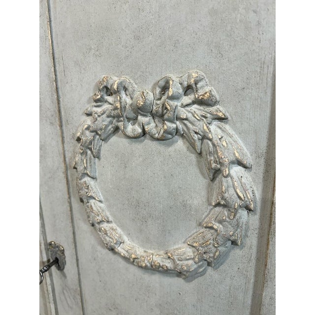 Gray Antique Swedish Buffet in Pine For Sale - Image 8 of 10